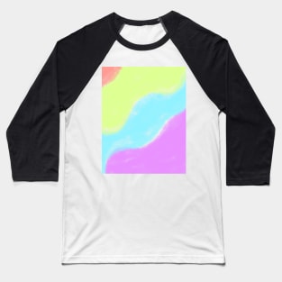 Colorful watercolor abstract texture art Baseball T-Shirt